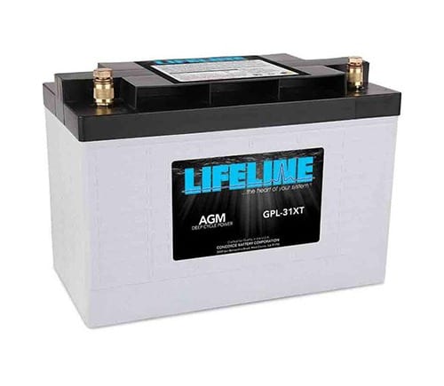 A lifeline lithium battery is shown.
